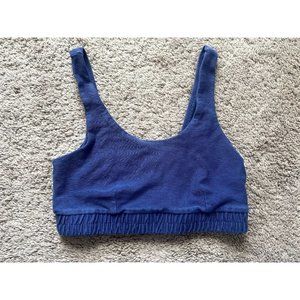 Fabletics Women's Blue Low Support Sports Bra with Elastic Band - Medium